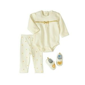 Newborn Girls 3pc Outfit with Shoes